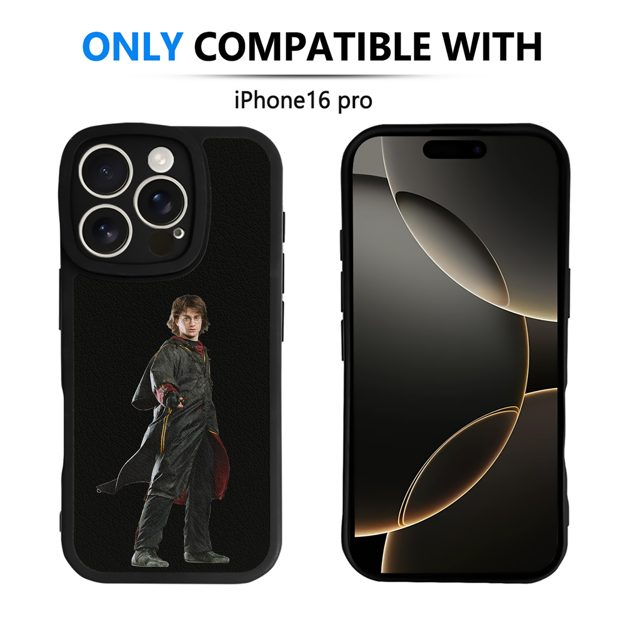 （画像用） Harry Potter ハリー・ポッターシリーズ 【iPhone 16シリーズ対応】シリコンスマホケース（レザー調） 材質：シリコン